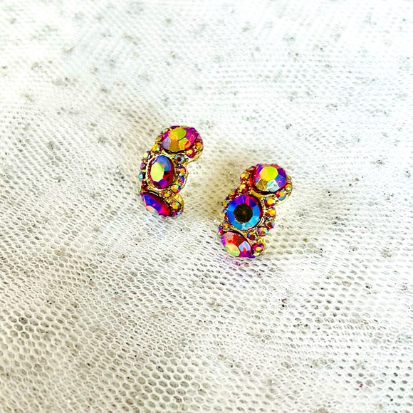Iridescent Crystal Earring - Picture 1 of 2